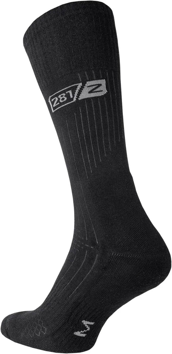 281Z Military Lightweight Boot Socks - Tactical Trekking Hiking - Outdoor Athletic Sport (Black)