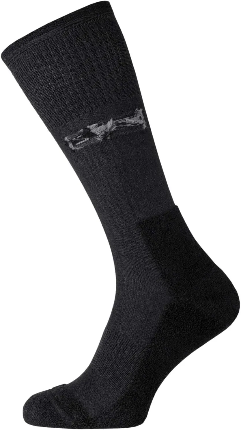 281Z Military Lightweight Boot Socks - Tactical Trekking Hiking - Outdoor Athletic Sport (Black)