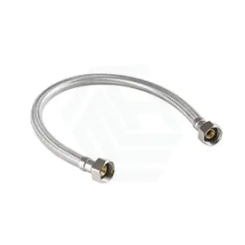 460mm Flexible Toilet Connector Hose Polymer Braided & PVC Inner Tube