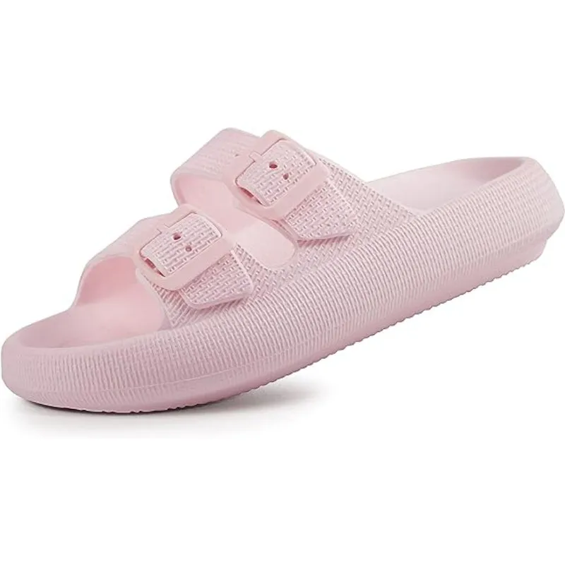 Adjustable Double Buckle Sandals