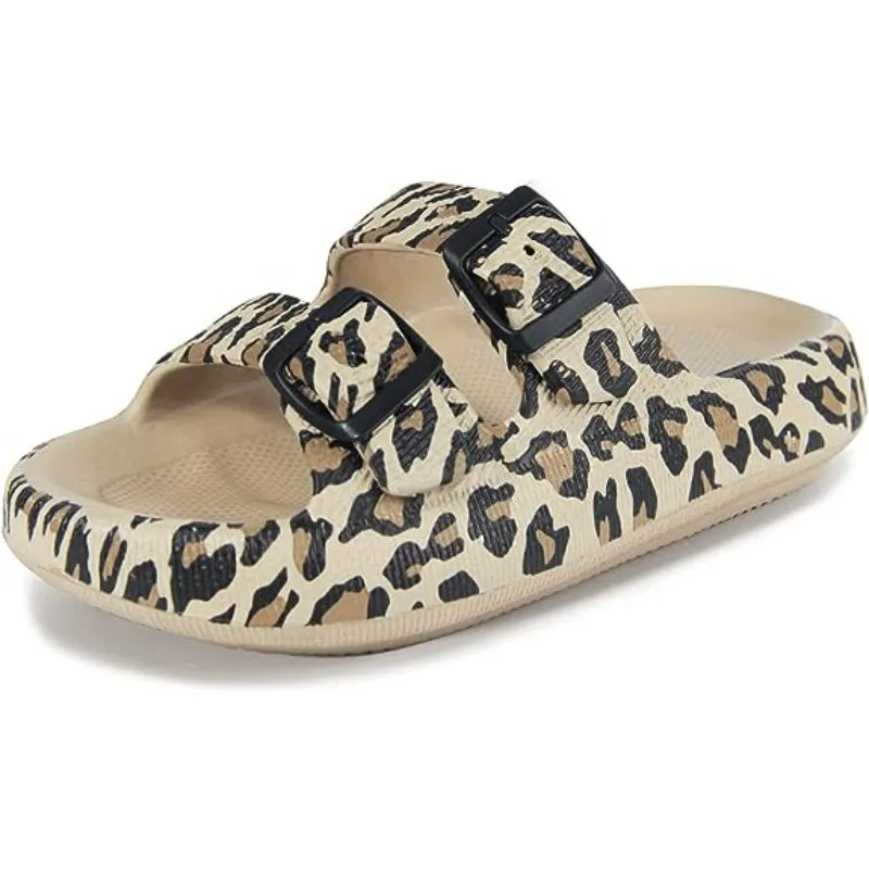 Adjustable Double Buckle Sandals