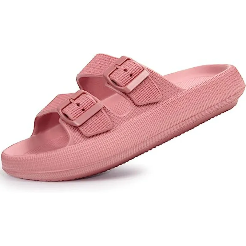 Adjustable Double Buckle Sandals