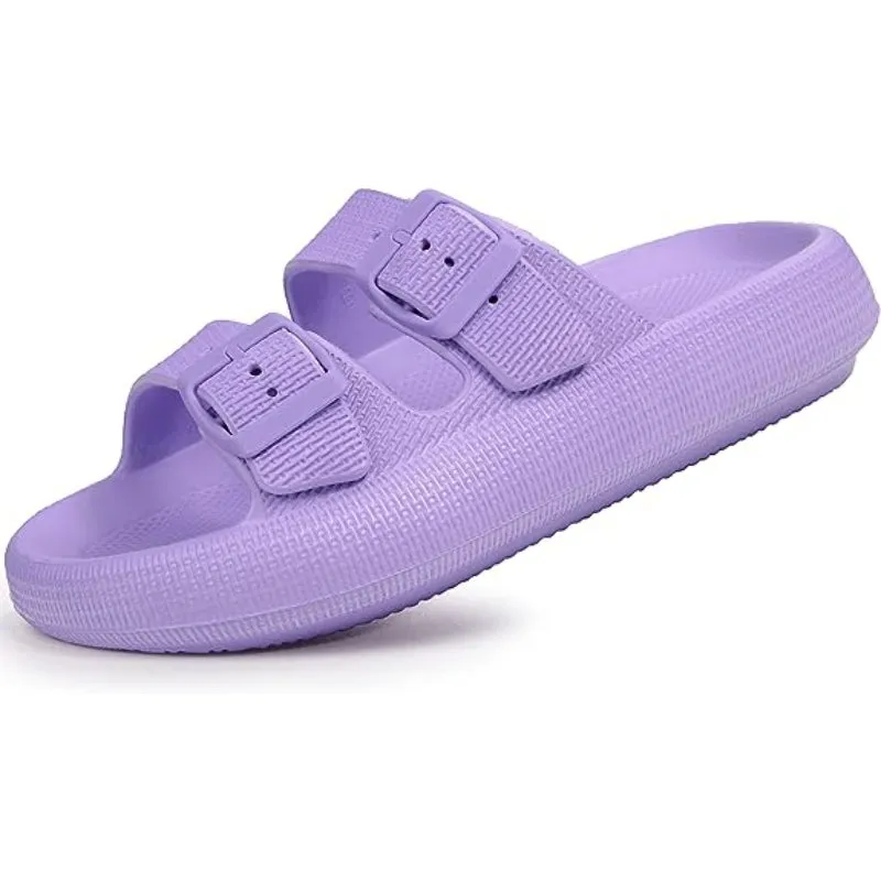 Adjustable Double Buckle Sandals