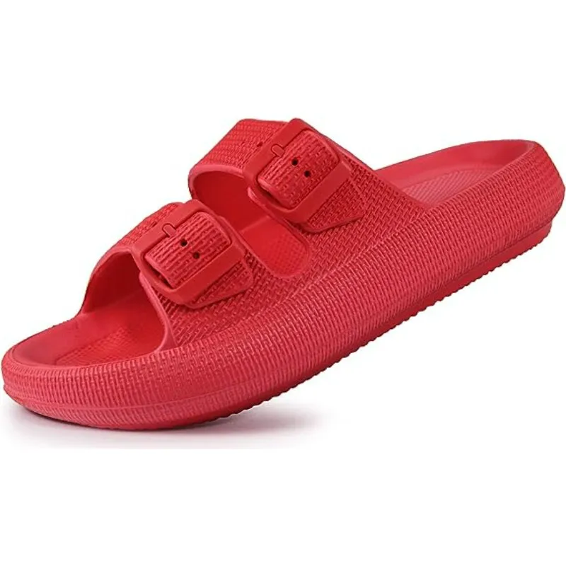 Adjustable Double Buckle Sandals