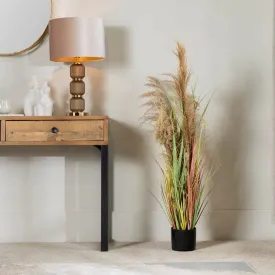 Artificial Colourful Eremurus Grass With Plastic Pot - 91cm