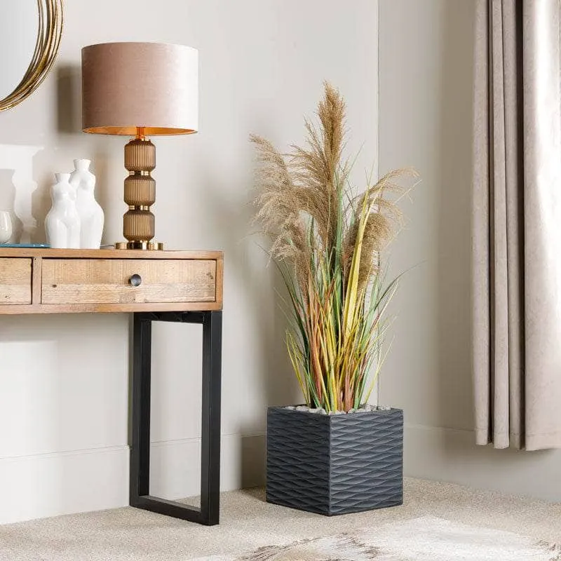 Artificial Colourful Eremurus Grass With Plastic Pot - 91cm
