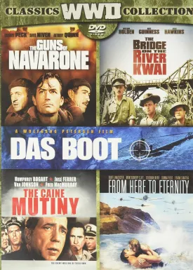 Bridge on the River Kwai, the (Original Version) / Caine Mutiny, the / Das Boot (Director's Cut) / from Here to Eternity (1953) / Guns of Navarone, the - Set [DVD]