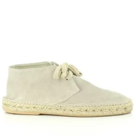 Calzanor 655PO Taupe Lace-Up Espadrilles