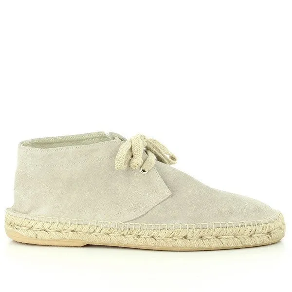 Calzanor 655PO Taupe Lace-Up Espadrilles