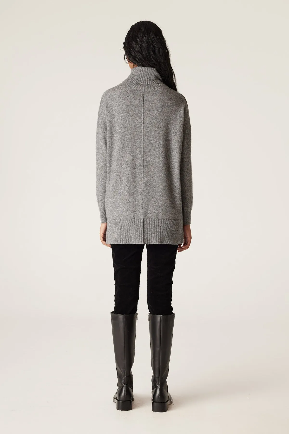 Cashwool Oversized Jumper - Grey
