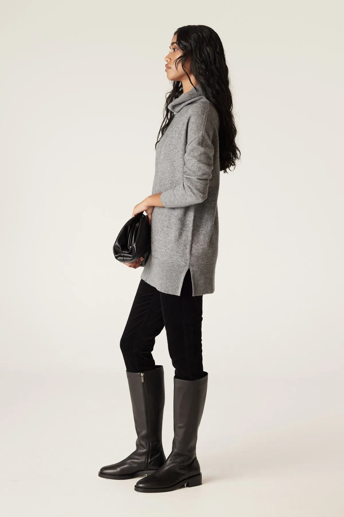 Cashwool Oversized Jumper - Grey
