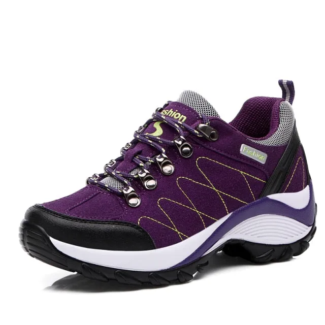 Casual Trekking Sneakers Ladies Non-slip Camping Climbing Walking Shoes