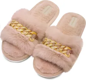 Cozy Fuzzy Fluffy Slippers - Memory Foam Indoor & Outdoor, Perfect Gifts for Women