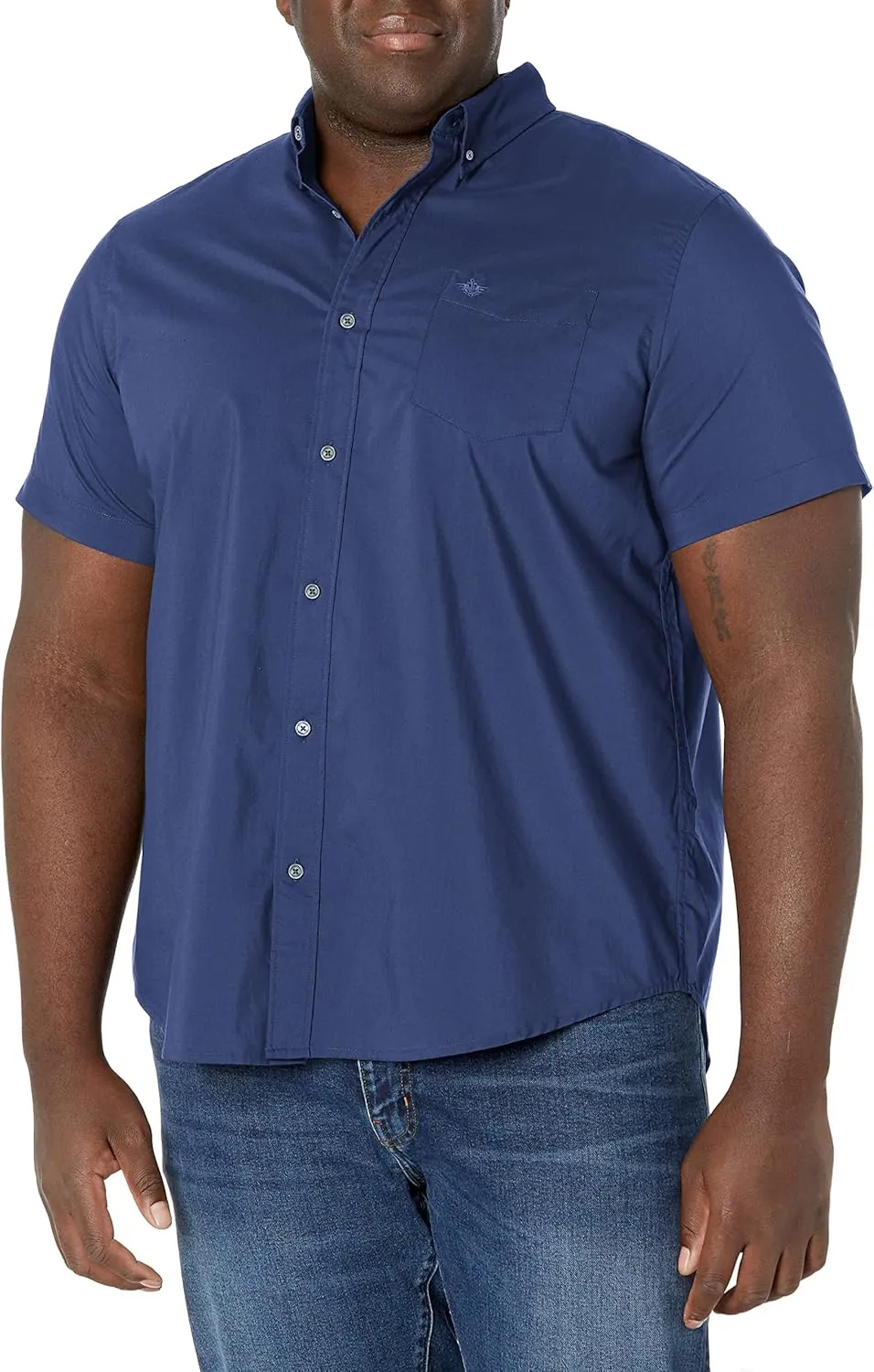 Dockers Men's Classic Fit Short Sleeve Signature Comfort Flex Shirt (Standard and Big & Tall)
