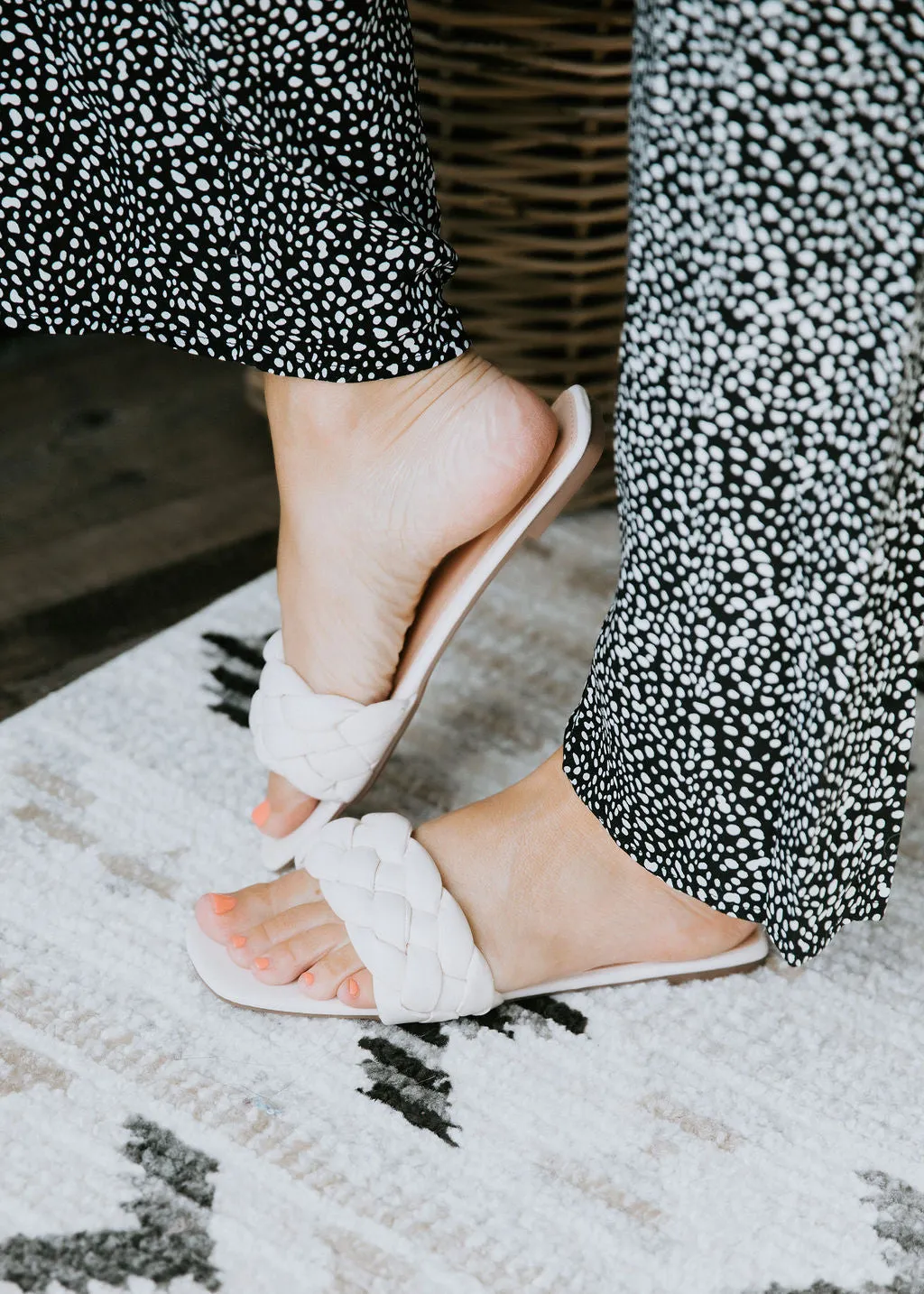 Fiona Faux Leather Braided Sandal FINAL SALE