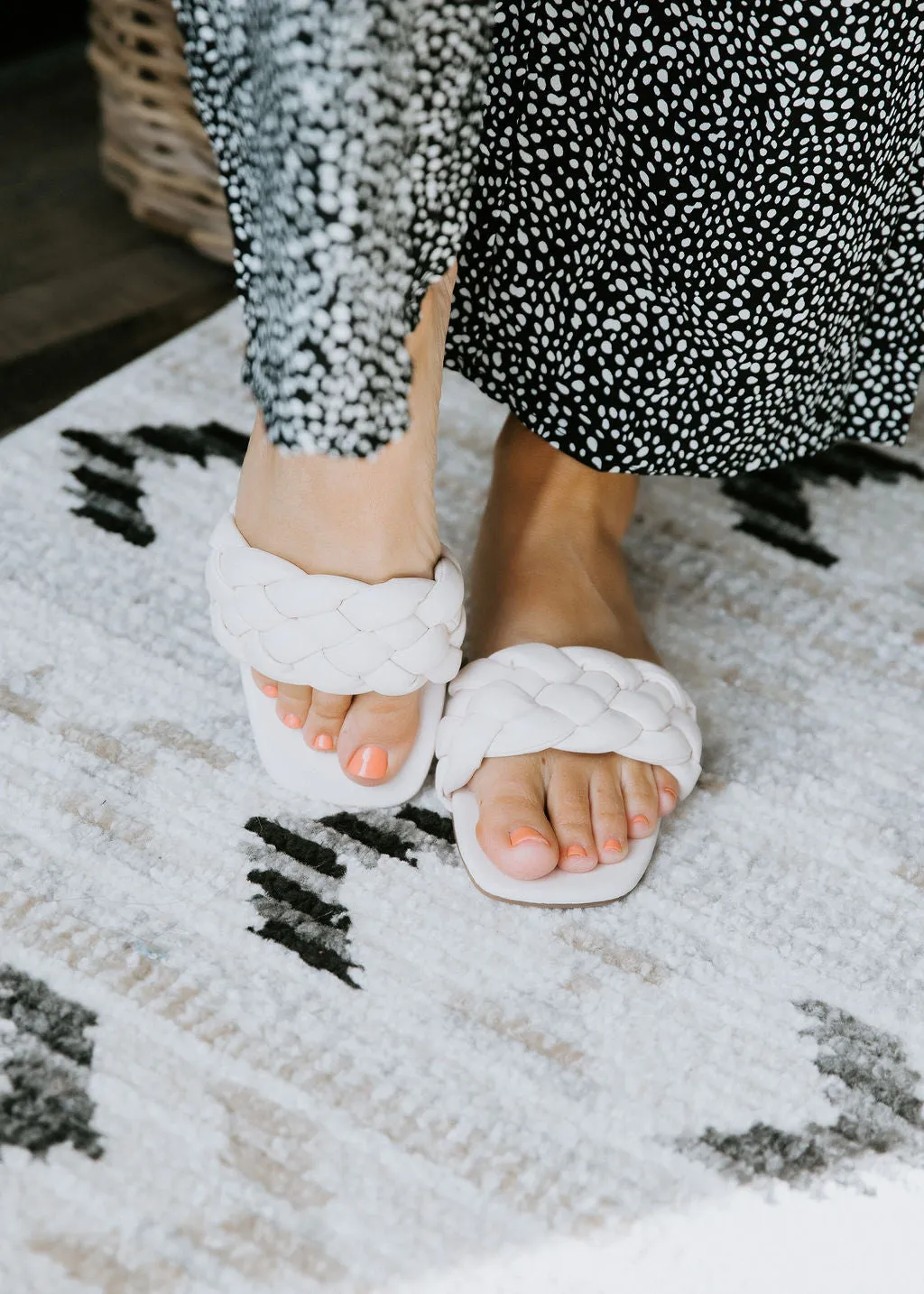Fiona Faux Leather Braided Sandal FINAL SALE