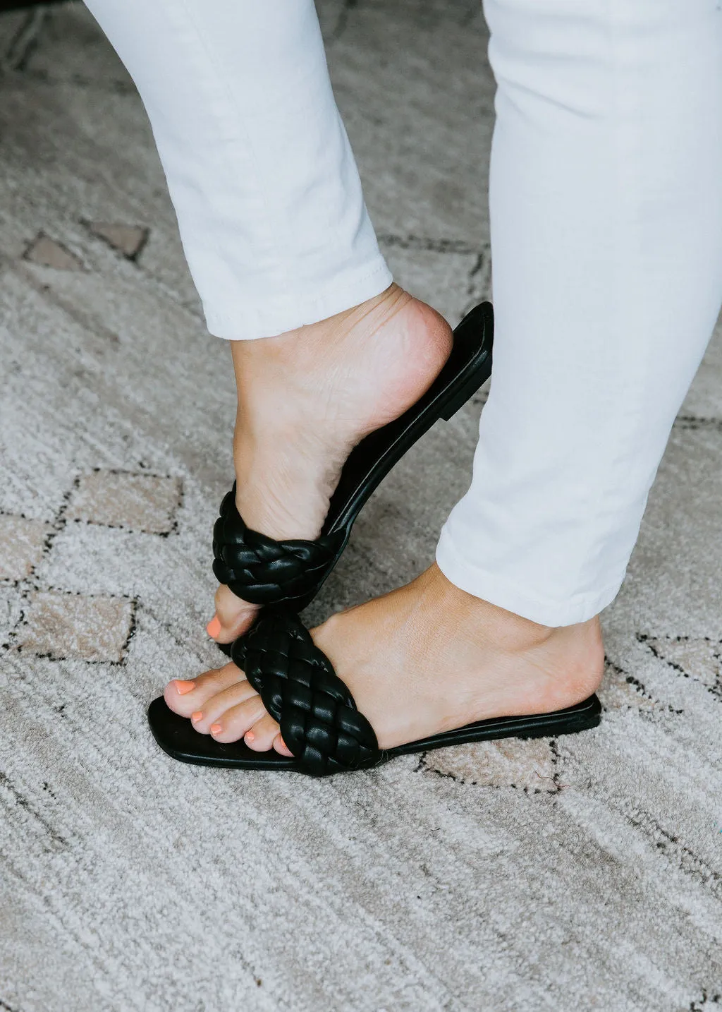 Fiona Faux Leather Braided Sandal FINAL SALE