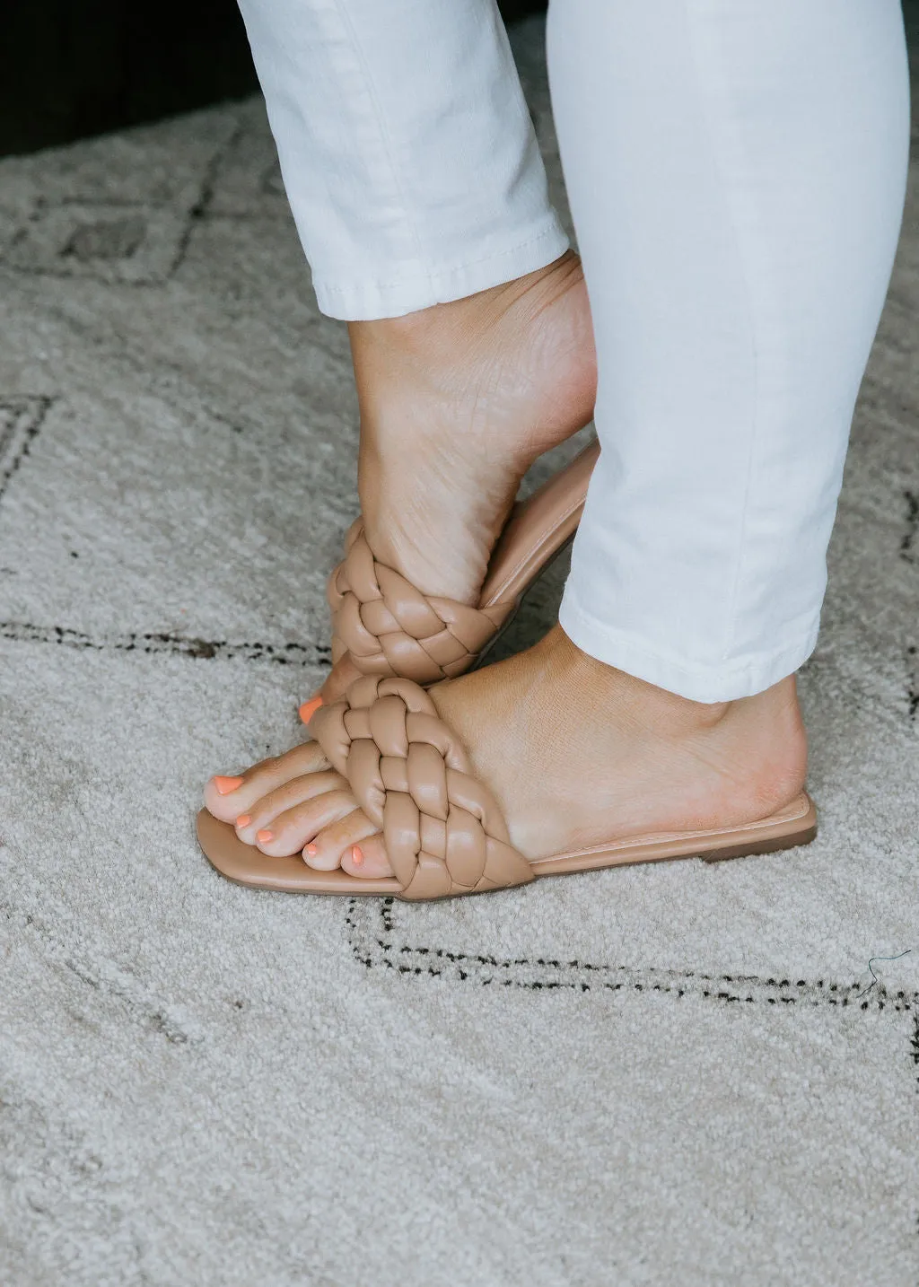 Fiona Faux Leather Braided Sandal FINAL SALE