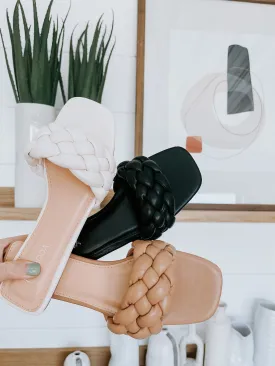 Fiona Faux Leather Braided Sandal FINAL SALE
