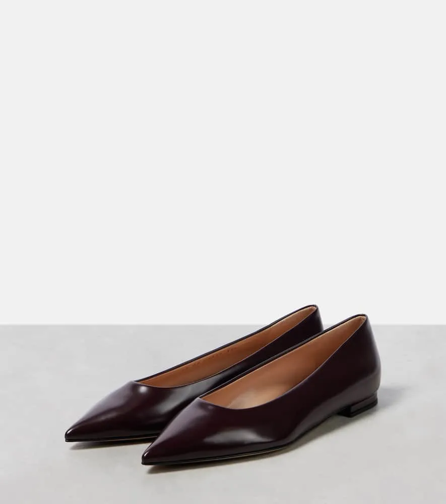Gianvito Rossi Leather ballet flats