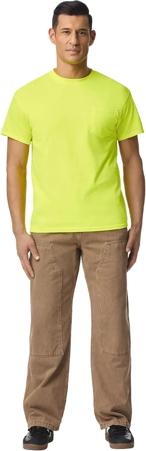 Gildan Adult DryBlend Workwear T-Shirts with Pocket, 2-Pack