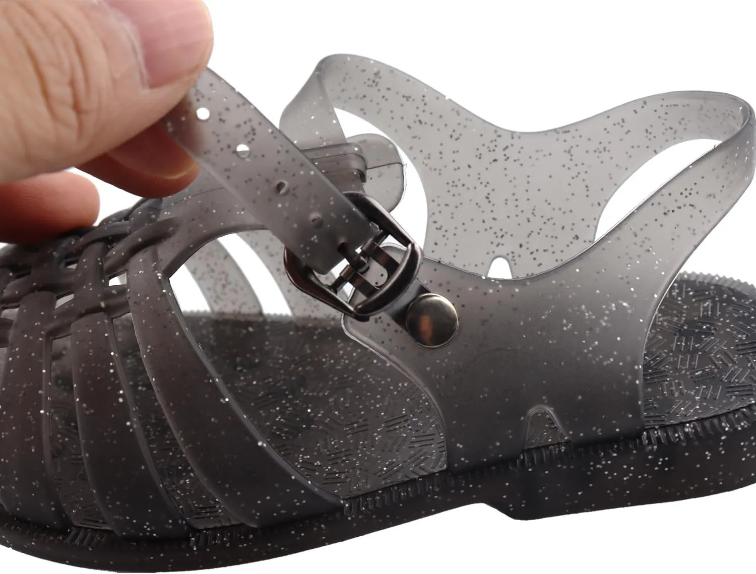 Girls Jelly Sandals Mary Jane Flats Kids Baby Character Princess Dress Costume Ballet Beach Sandals