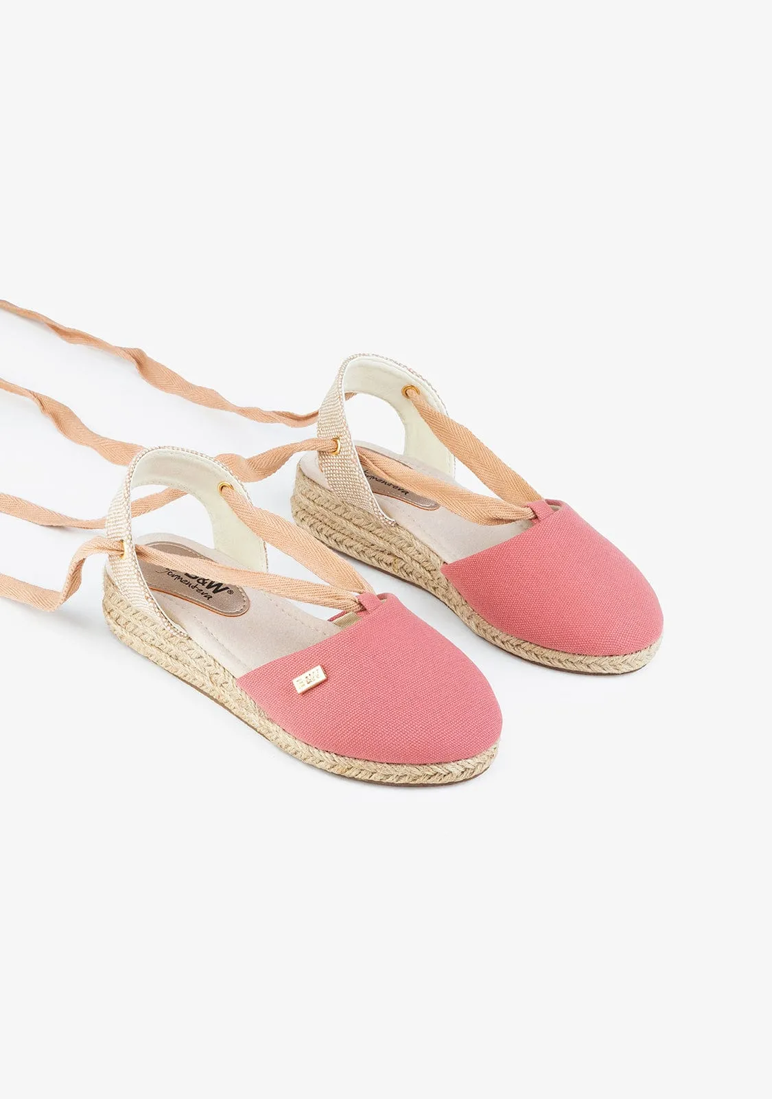 Girl's Pink Wedge Espadrilles