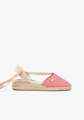 Girl's Pink Wedge Espadrilles
