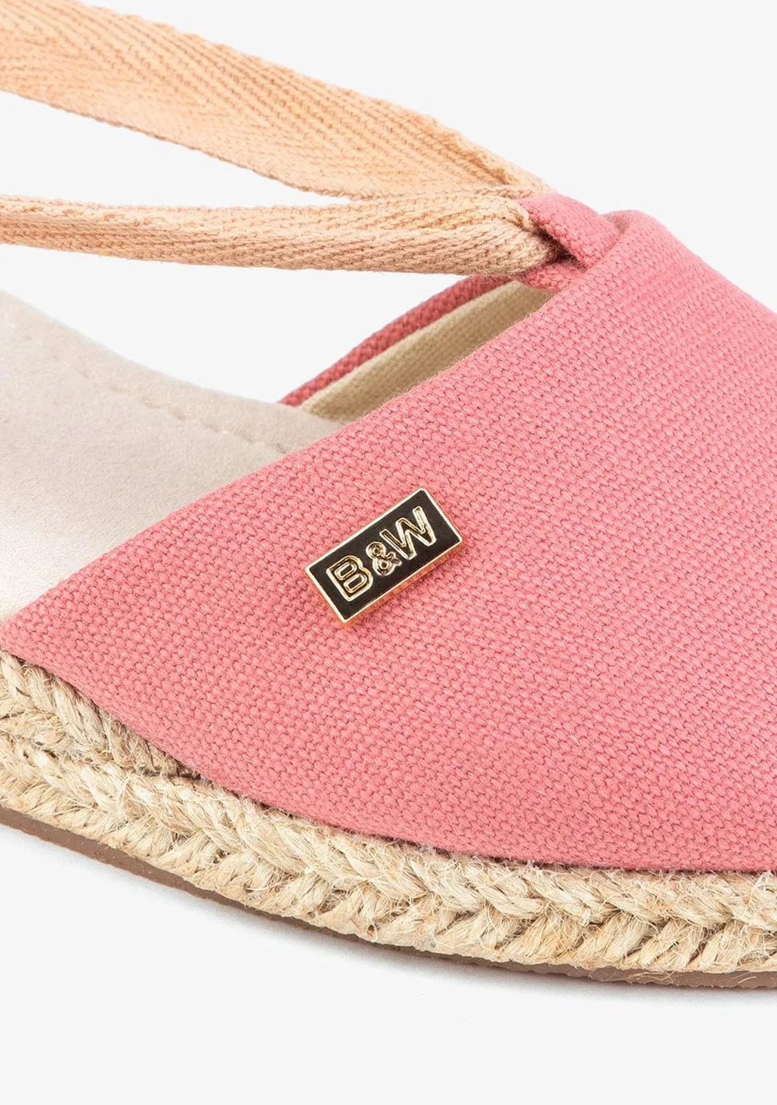 Girl's Pink Wedge Espadrilles