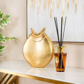 Gold Metal Vase - 32cm