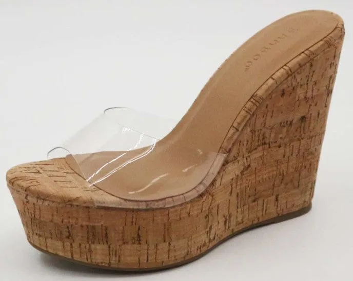 Hannah Clear Front Wedges