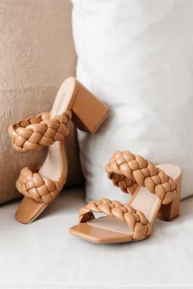 Hazel Blues® | Maya Braided Heels in Tan