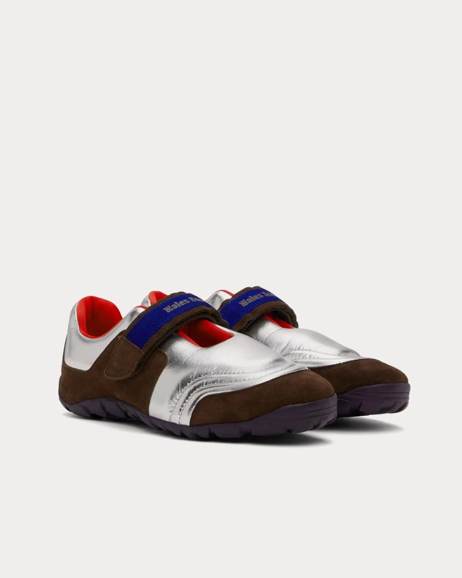 Jewel Strap Brown / Silver Slip On Sneakers