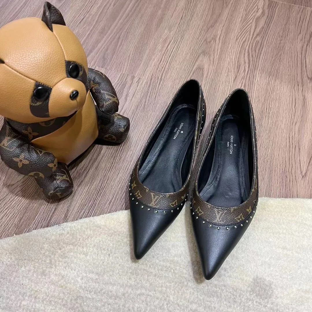 LV Pointed Toe Flats