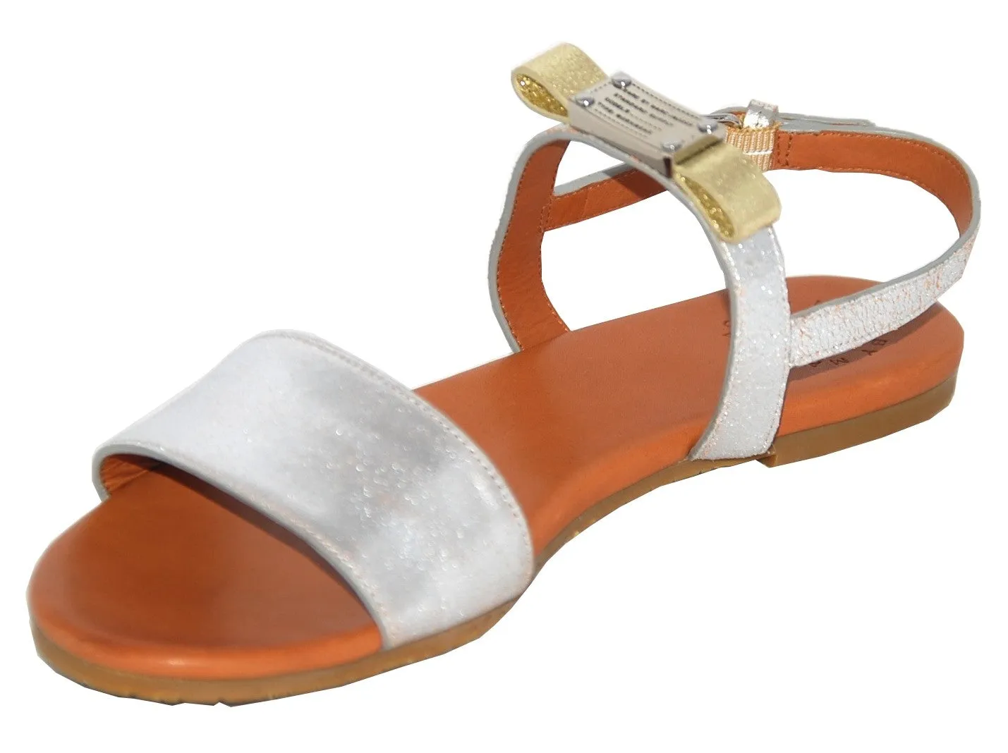 Marc Jacobs Womens 645039 Silver Marc Jacobs Sandal