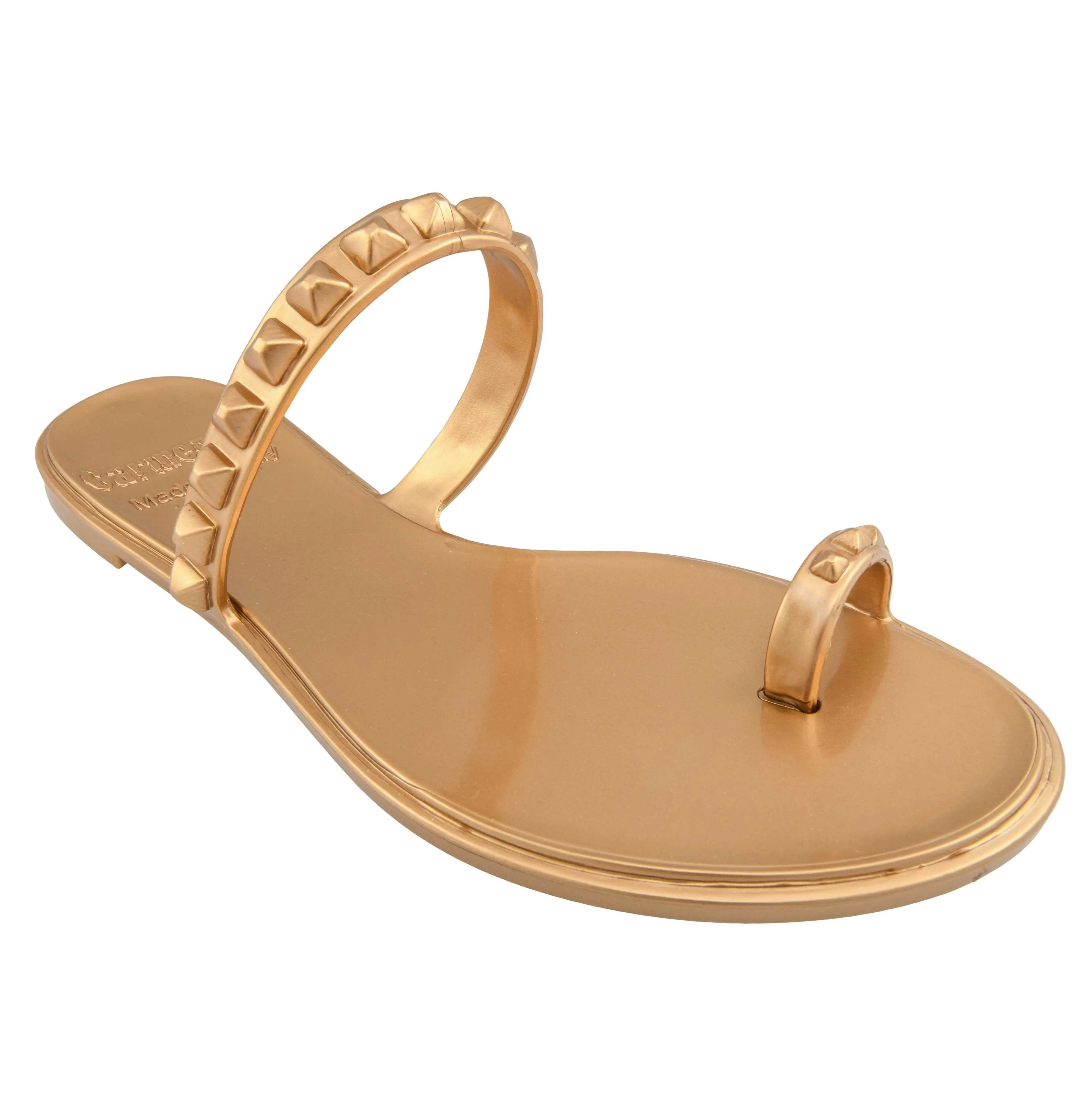 Maria Flat Jelly Sandals - Metallic Jelly