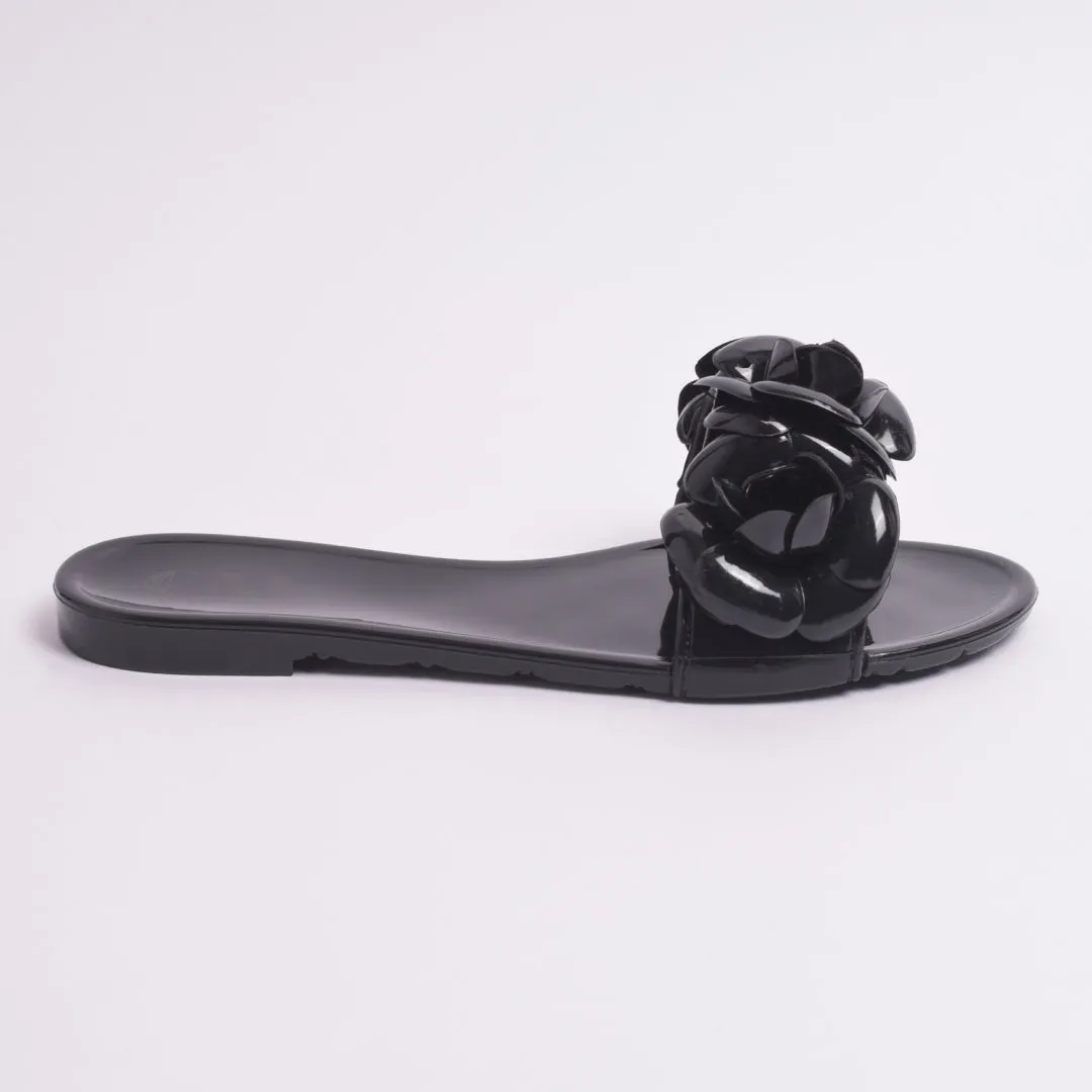 Midnight Bloom Flats