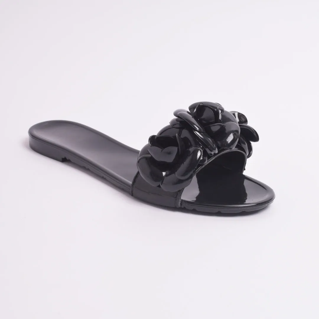 Midnight Bloom Flats