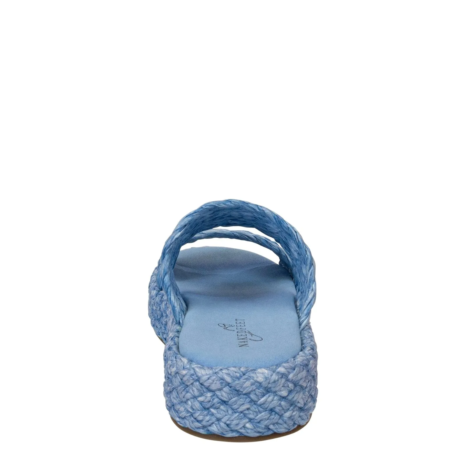 Naked Feet: SANTORINI in LIGHT BLUE Espadrille Sandals