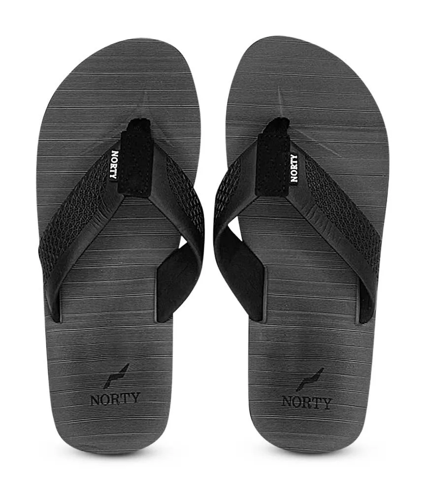 Norty MEN'S 8-13 SANDALS BLACK GREY   11124