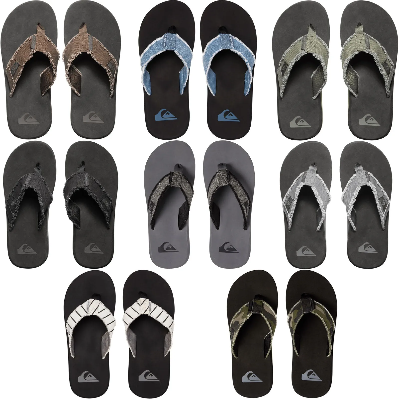 Quiksilver Mens Monkey Abyss Sandals Flip Flops