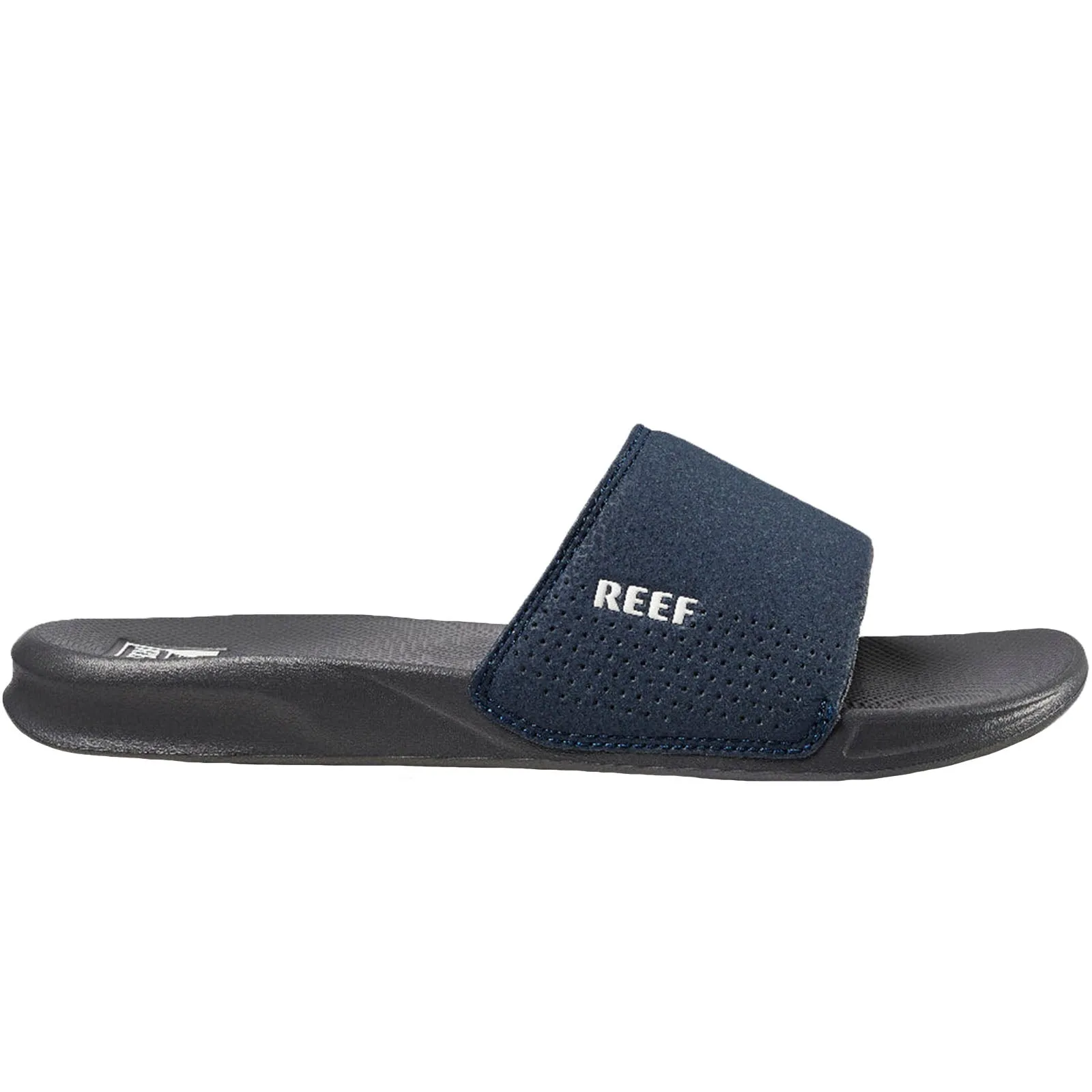Reef Mens One Summer Beach Pool Sliders - Navy/White