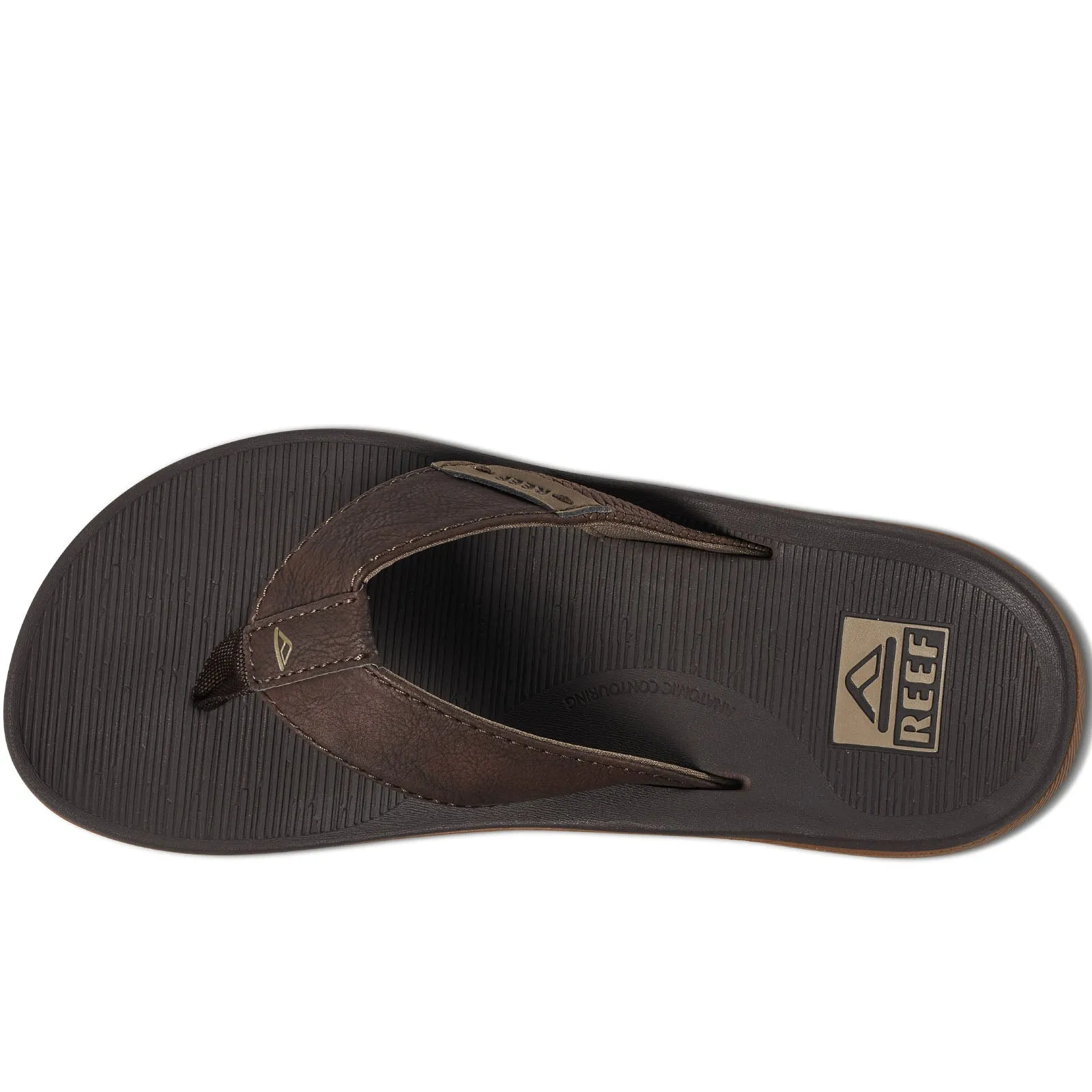 Reef Mens Santa ANA Leather Flip Flops