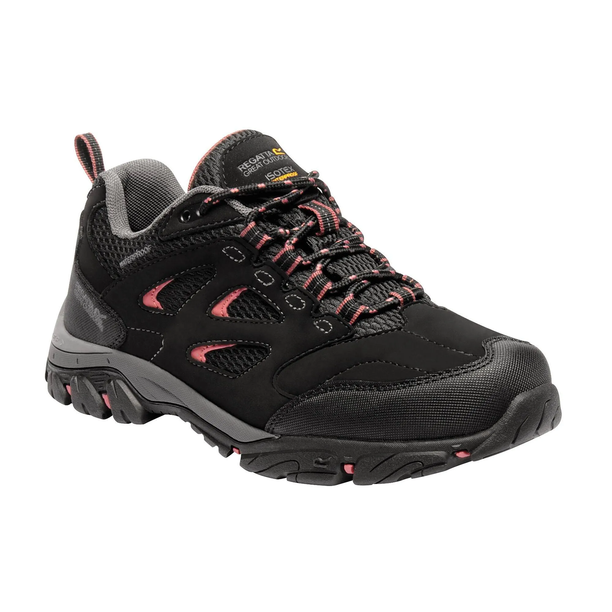 Regatta Ladies Holcombe Shoe -BLACK/ROSE