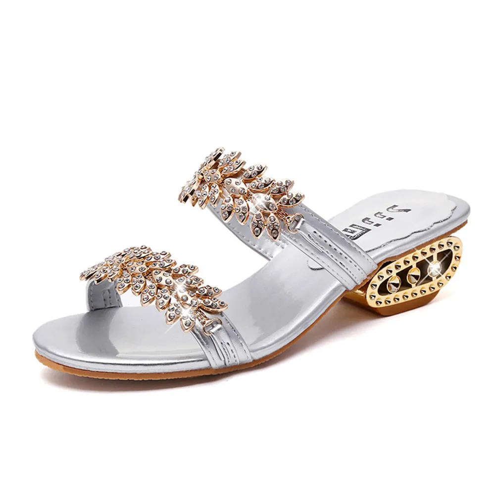 Rhinestone Outdoor Flip-Flops