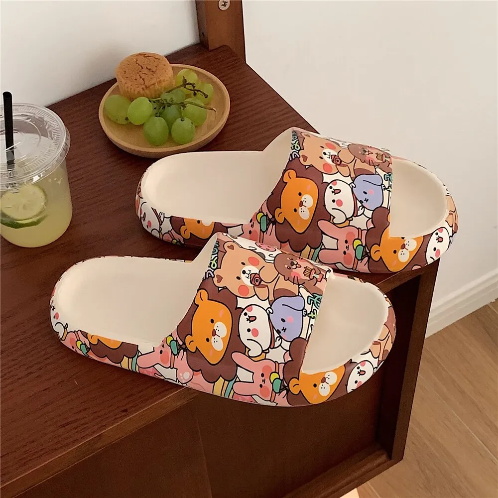Thick-soled Indoor and Outdoor Slippers