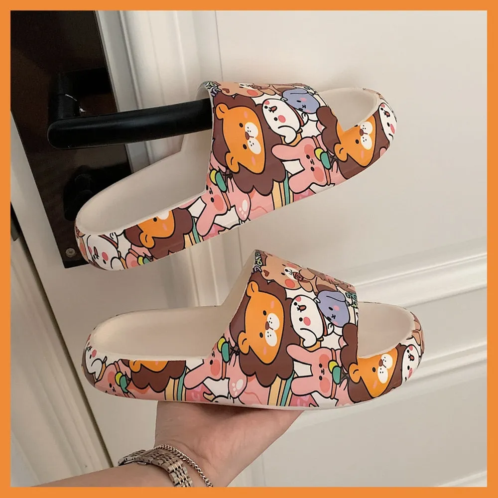 Thick-soled Indoor and Outdoor Slippers