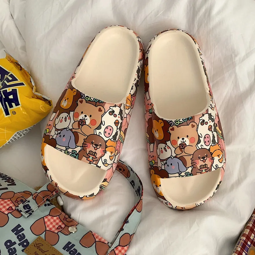 Thick-soled Indoor and Outdoor Slippers