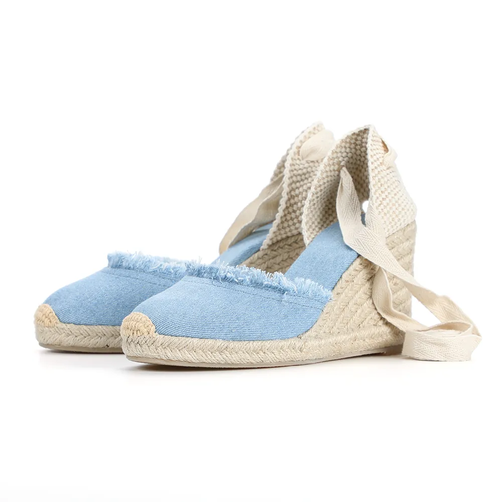 USS Shoes Carmen Women's Espadrilles Ankle Strap Wedges
