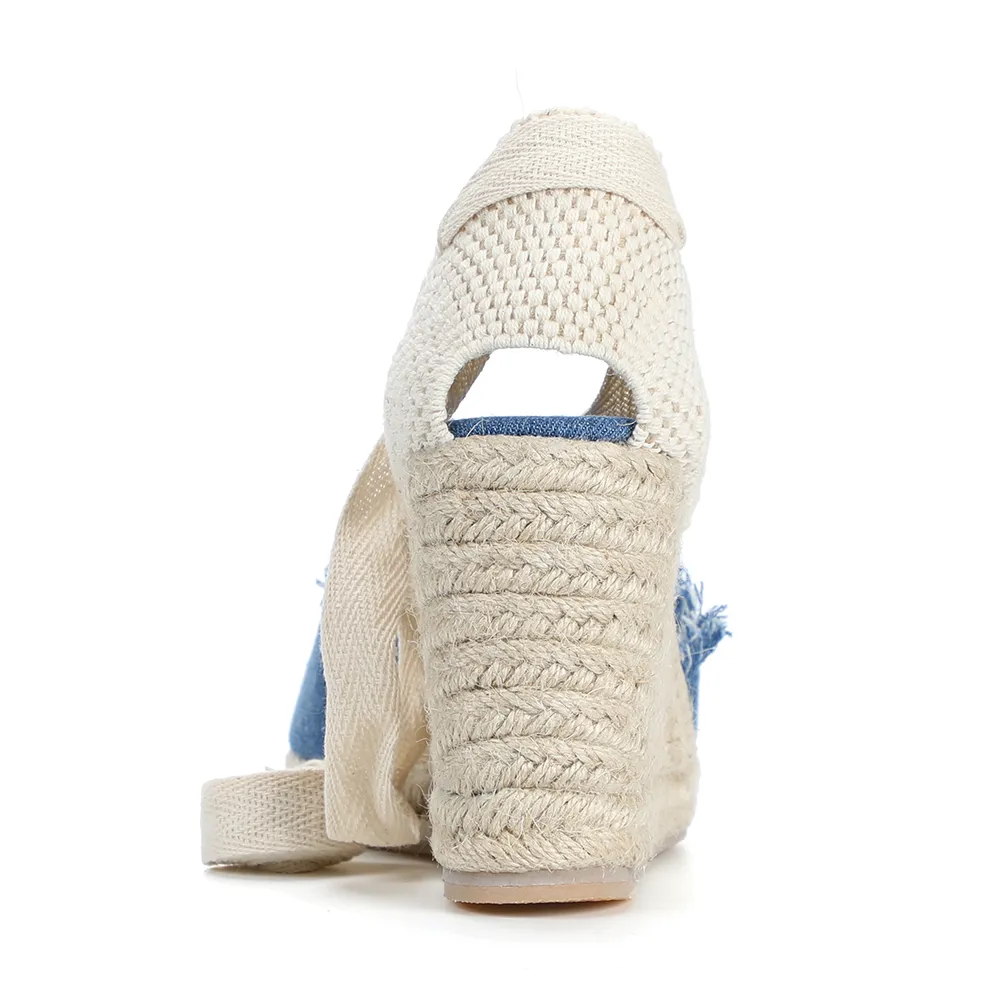 USS Shoes Carmen Women's Espadrilles Ankle Strap Wedges